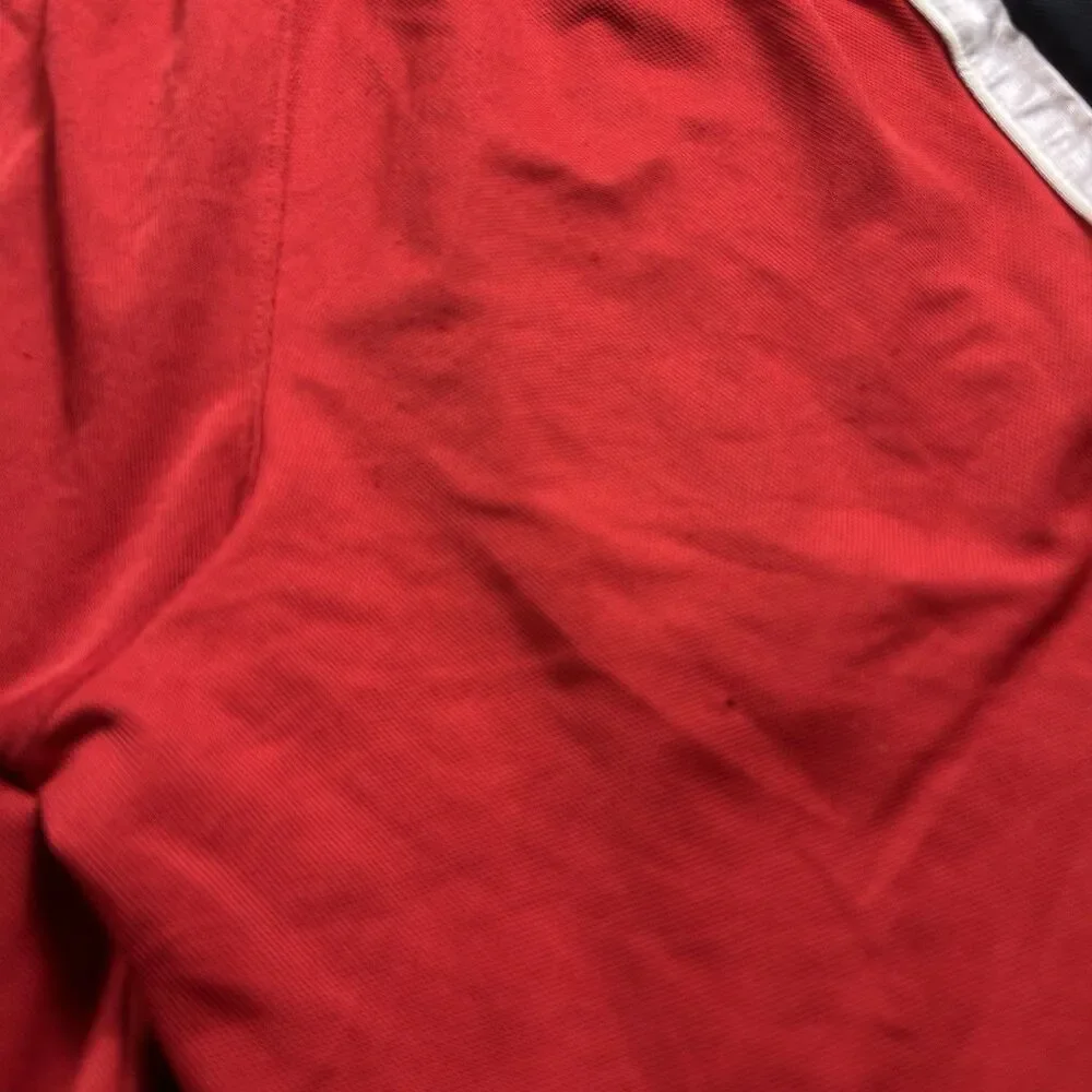 Nike Dri-Fit Athletic Basketball Shorts Mens S Red Black White Y2K Retro Gym